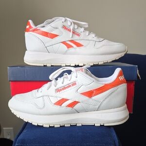 Reebok Women's Sneakers in White and Coral